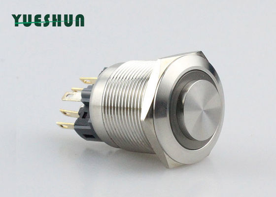 गुणवत्ता  Ring Type LED Latching Push Button Switch , 25mm / 22mm Push Button Switch कारखाना
