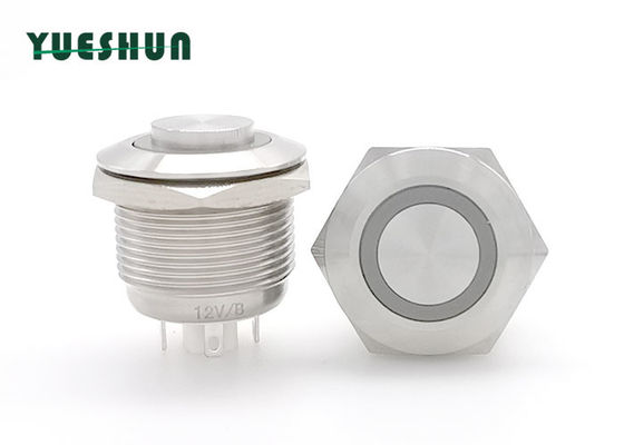 गुणवत्ता  19mm Stainless Steel Push Button Switch , Round Momentary Push Button Switch कारखाना