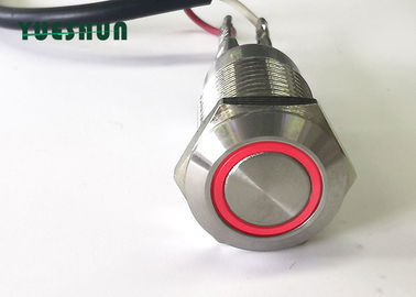 Momentary 12mm Push Button Switch LED Illuminated 12V 24V Red Blue Color