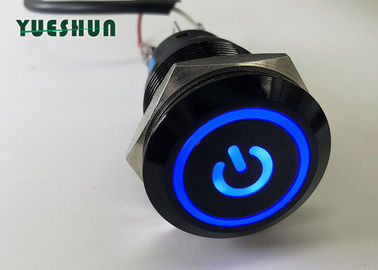 Angle Eye Illuminated Push Button Light Switch 19mm Waterproof OEM ODM Available