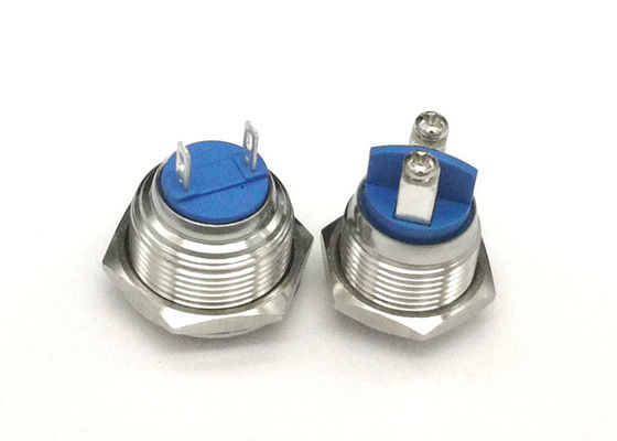 सिल्वर पीबीटी 19mm 1no1nc एंटी वैंडल पुश बटन स्विच