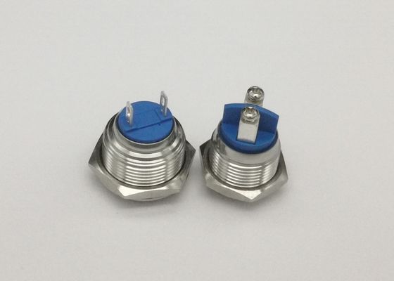 सिल्वर पीबीटी 19mm 1no1nc एंटी वैंडल पुश बटन स्विच
